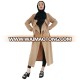 2019 New design market women coat for muslim abaya