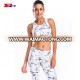 Sports Bra and Fitness Leggings Two Piece Workout Wear Custom Printed Yoga Suit For Women