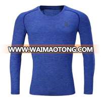 High quality long sleeve fitness clothing men workout clothes